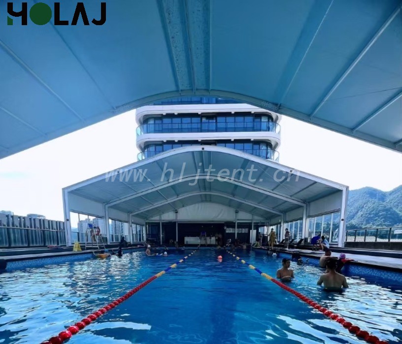 电动开合泳池篷